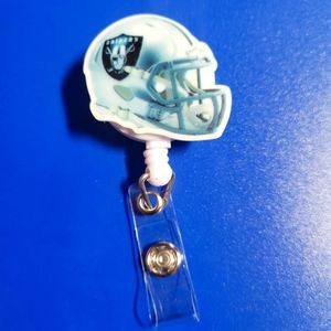 Raiders Football Retractable Badge Reel
